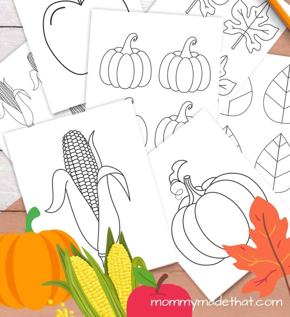 templates of fall icons for crafts