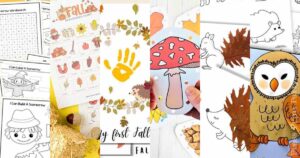 25 Fall Printable Activities for kids free printables by Press Print Party
