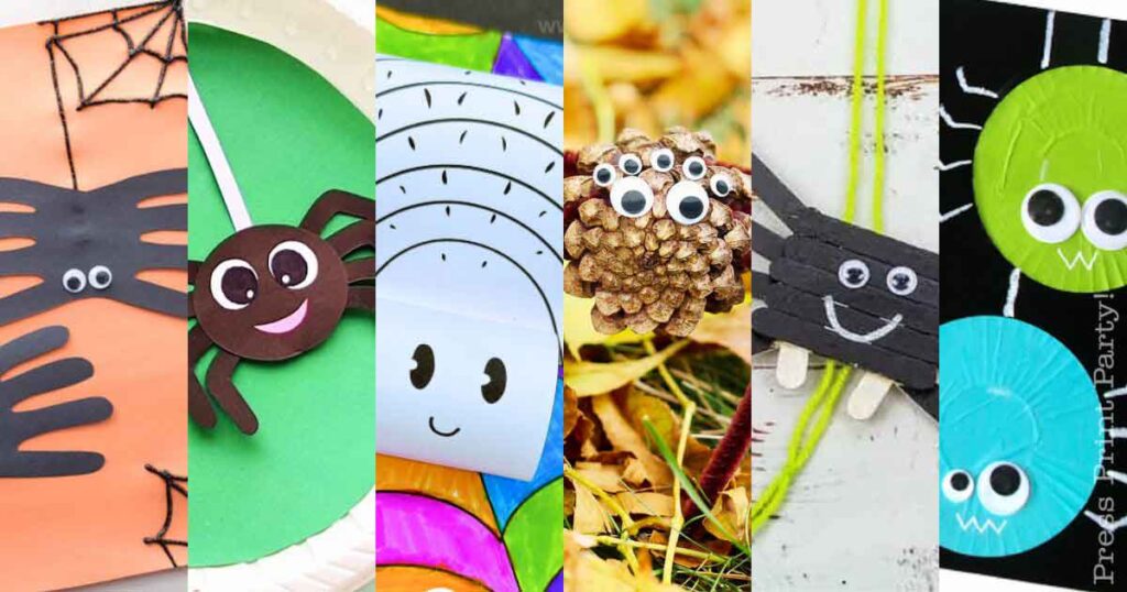 spider crafts for kids roundup