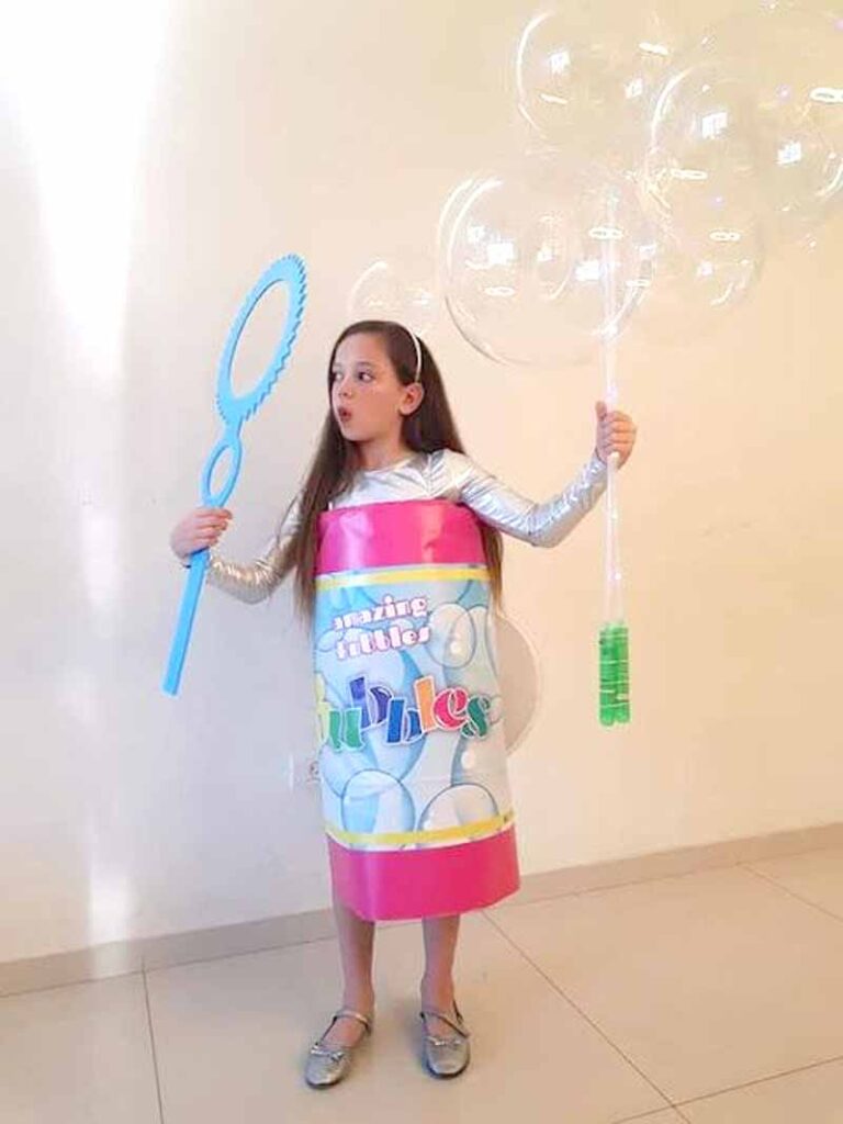 girls with bubbles costume