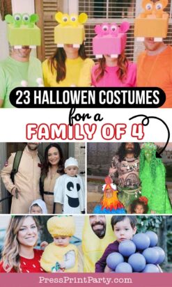 23 Perfect Family Halloween Costume Ideas for 4 People