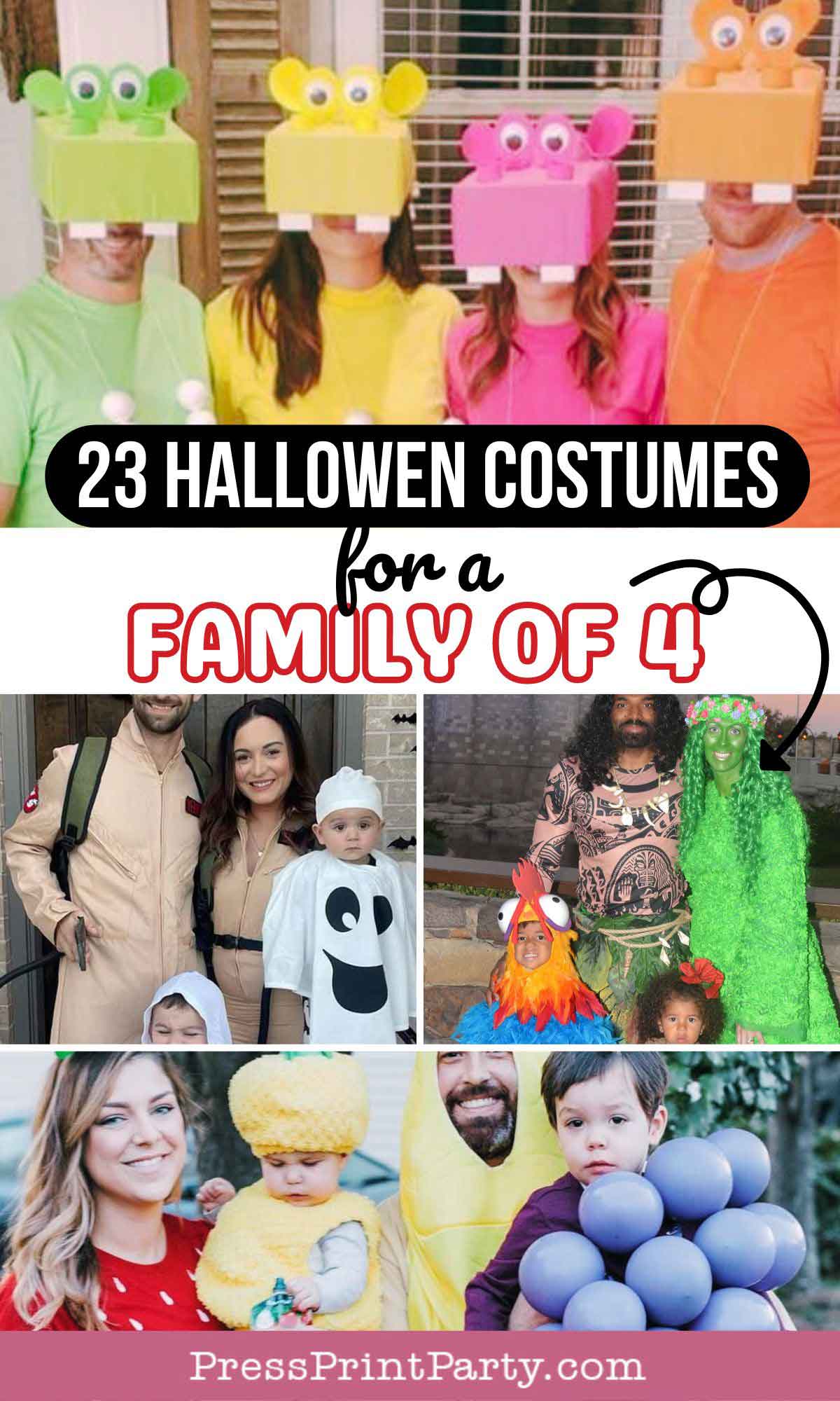 23 Perfect Family Halloween Costume Ideas for 4 People