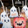 halloween lollipop holders ghost pumpkin broom