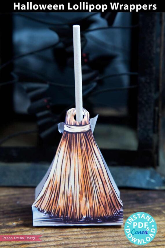 broom lollipop holder wrapper