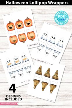 pages of the lollipop wrappers