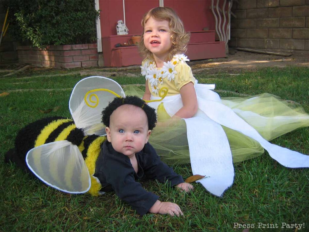 bee and flower costumes