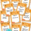 Explore the "Halloween 5 Seconds Game Cards Printable," a collection of Halloween-themed game cards. These humorous cards challenge players to swiftly name spooky creatures and items, with some including blank spaces for your own creative ideas—ideal for incorporating into your funny Halloween porch signs!