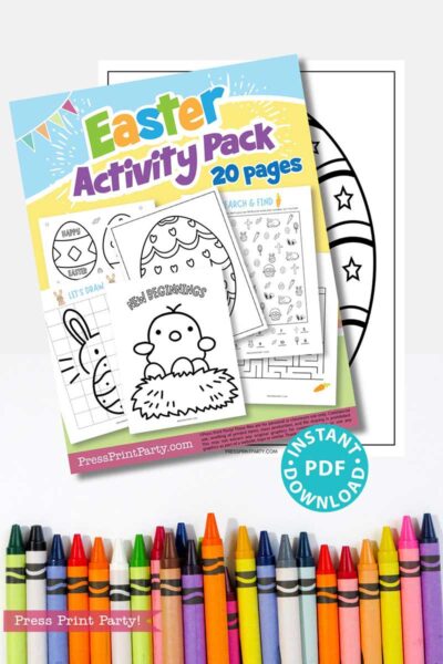 Easter Activity Printable Pack - Press Print Party!