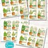 Editable Potted Herb Plant Gift Tags Printable Appreciation features charming illustrations and puns like 'Thanks for being a dill-light,' 'You’re mint,' and 'You’re basil-ly the best.' Featuring six designs, they're perfect for pun lovers and heartfelt appreciation.