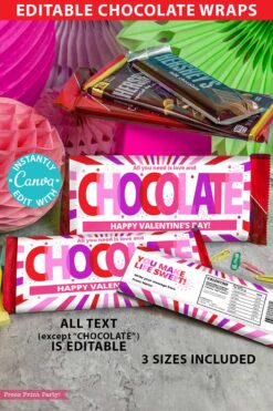 Editable “Thank You Chocolate Bar Wrap - Gold Bar” features bold gold text and a stylish design. All text can be customized in Canva, making it perfect for personalized gifts or special occasions. Canva logo included; easy to edit and print.