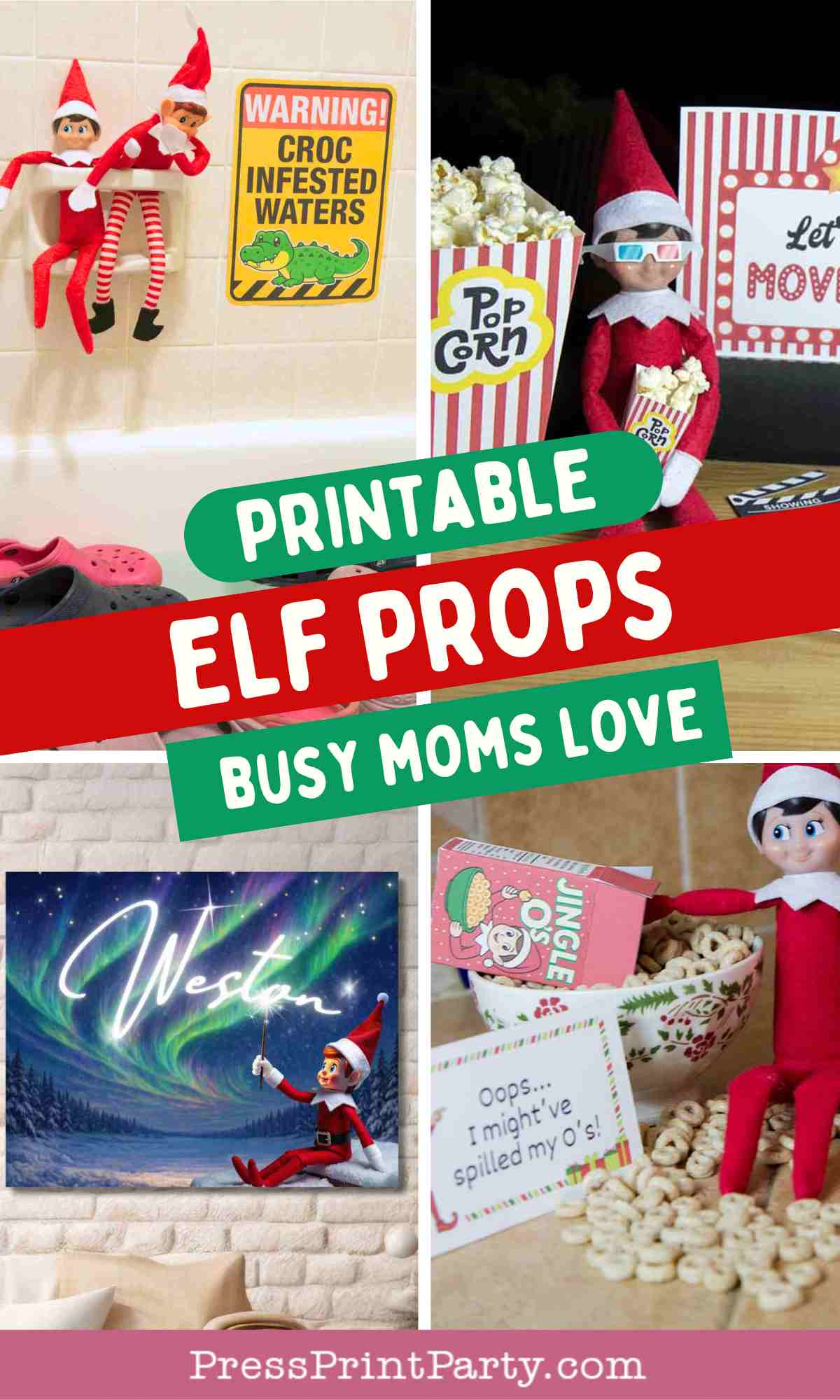Fun Printable Elf on the Shelf Props Busy Moms Love