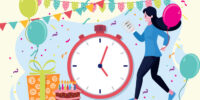Create the perfect kids birthday party schedule for the day of the event timeline for a stress free party. order of events by Press Print Party!