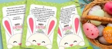 free Easter bunny letters - adorable easter bunny notes for easter morning - With easter basket - Press Print Party!