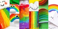 25 cool rainbow crafts for kids and art ideas - Press Print Party!