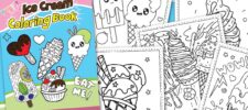 ice cream coloring book with sample pages