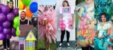 6 halloween costumes with balloons